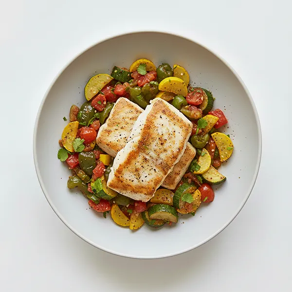 Tarragon Fish With Zucchini Calabacitas